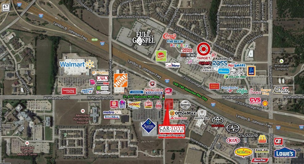 2738 W Wheatland Rd, Dallas, TX à louer - Aérien – Image 3 sur 26