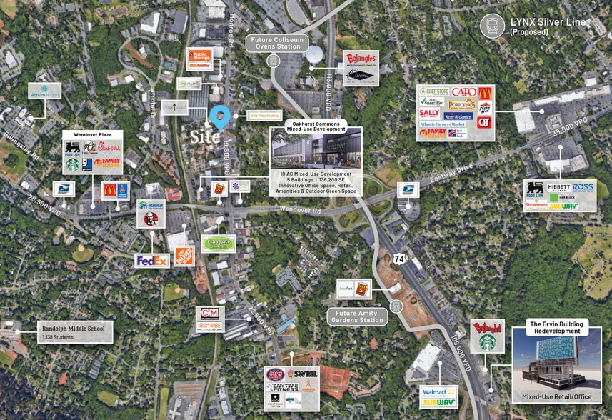 3748 Monroe Rd, Charlotte, NC à louer - Photo de l’immeuble – Image 3 sur 15