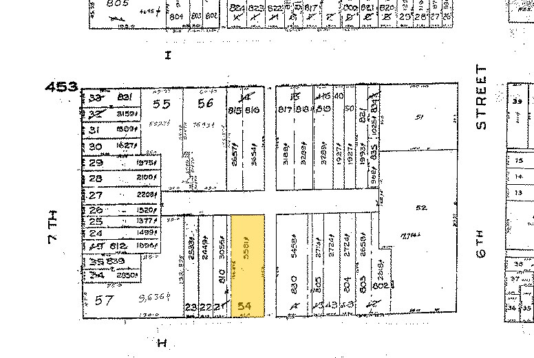 623-625 H St NW, Washington, DC à louer - Plan cadastral – Image 2 sur 7