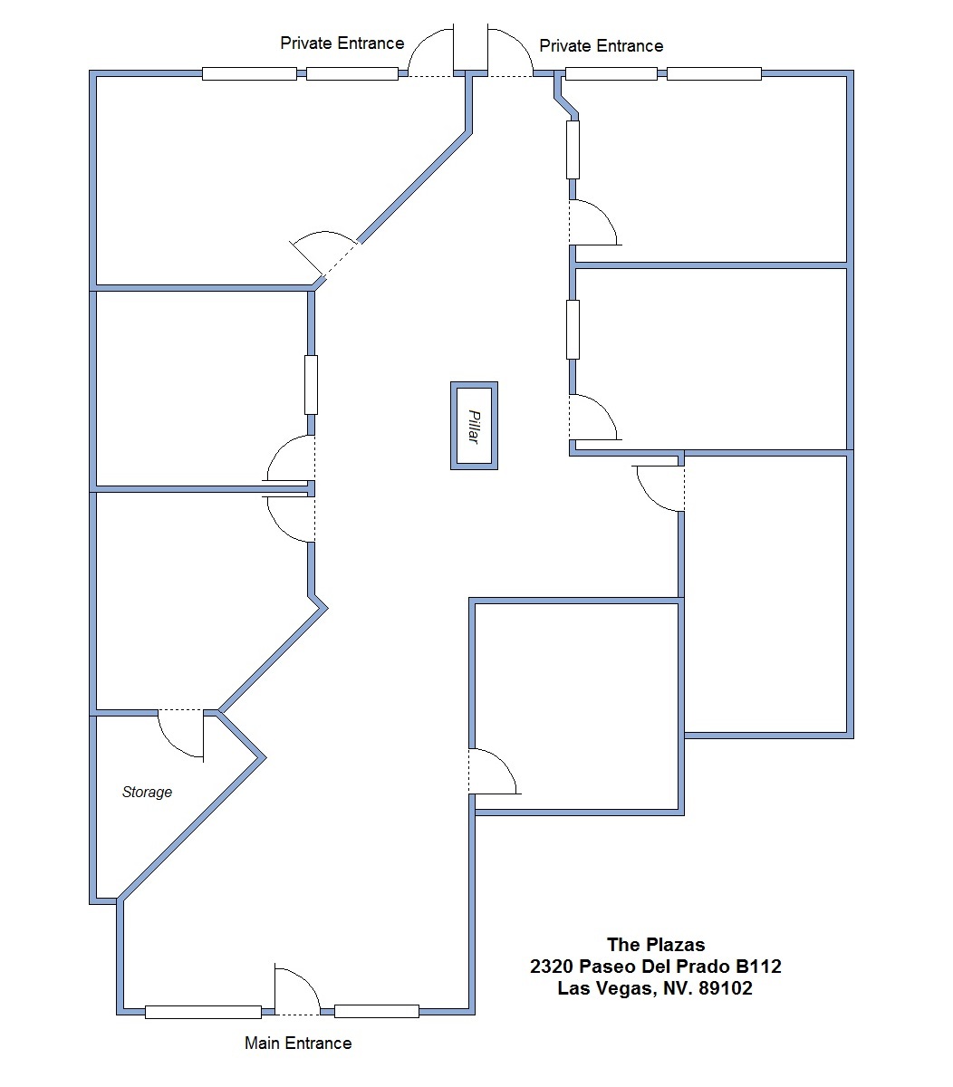 2310 Paseo Del Prado, Las Vegas, NV à louer Plan d’étage– Image 1 sur 1