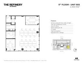 300 Kent Ave, Brooklyn, NY à louer Plan d’étage– Image 2 sur 8