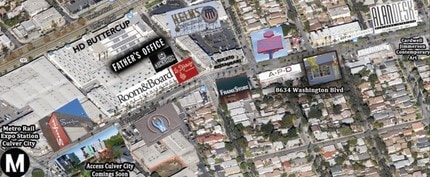 8634-8640 Washington Blvd, Culver City, CA - VUE AÉRIENNE  vue de carte