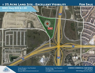 Plus de détails pour NWC Hwy 820 & I-30, Fort Worth, TX - Terrain à vendre