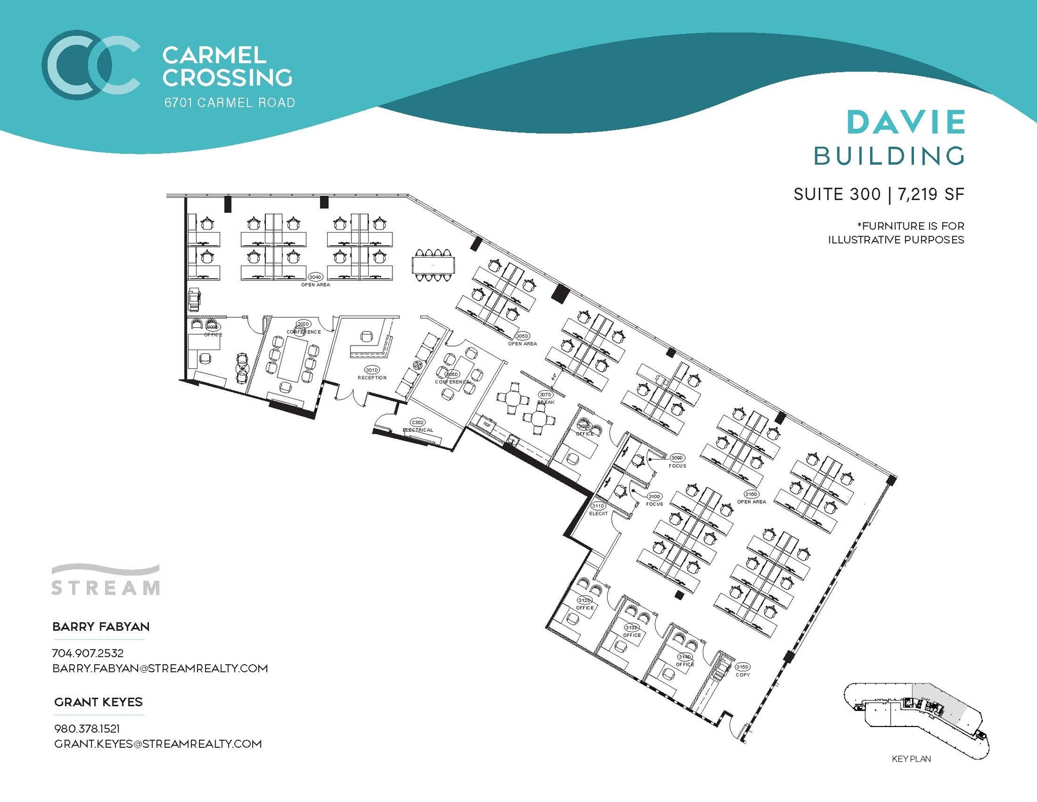 6701 Carmel Rd, Charlotte, NC à louer Plan d’étage– Image 1 sur 1