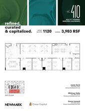 410 17th St, Denver, CO à louer Plan d’étage– Image 1 sur 1