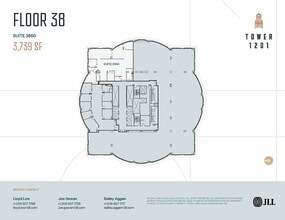 1201 3rd Ave, Seattle, WA à louer Plan d’étage– Image 2 sur 2