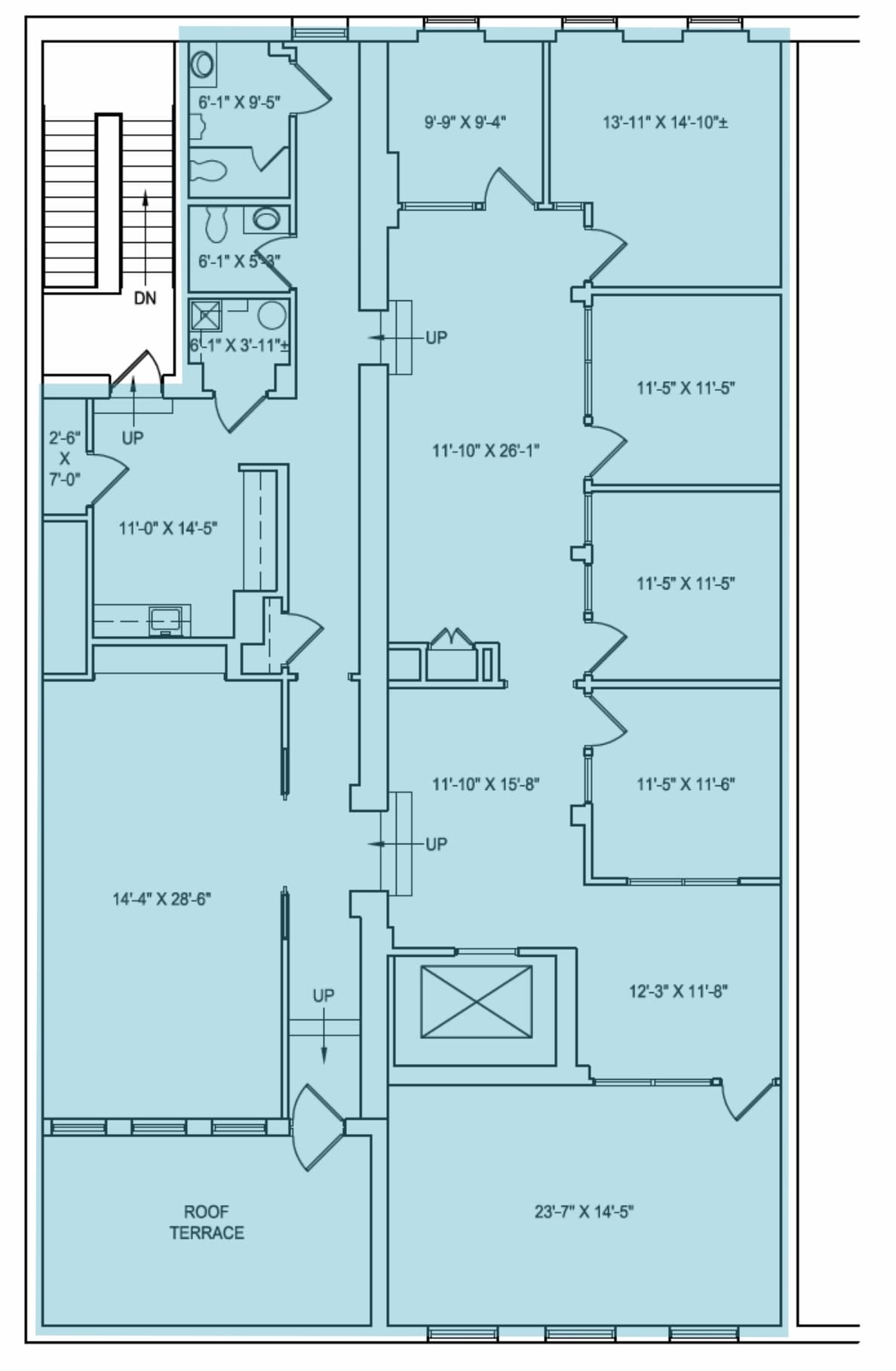 1208-1212 E Cary St, Richmond, VA à louer Plan d’étage– Image 1 sur 1