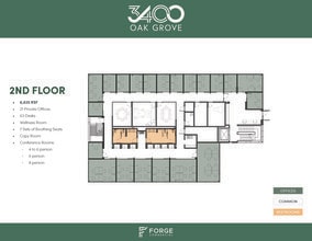 3400 Oak Grove Ave, Dallas, TX à louer Plan d’étage– Image 1 sur 5