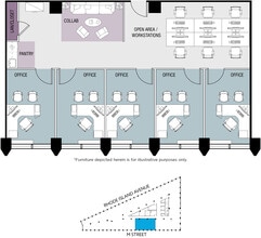 1730 Rhode Island Ave NW, Washington, DC à louer Plan d’étage– Image 1 sur 1