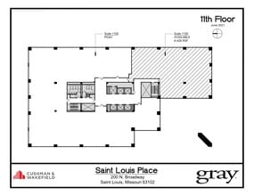 200 N Broadway, Saint Louis, MO à louer Plan d’étage– Image 1 sur 1