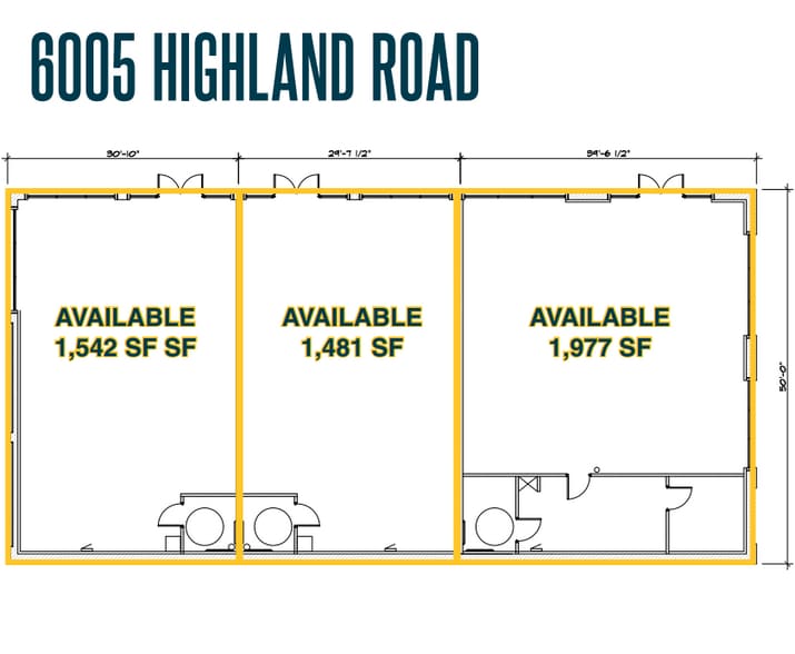 6005 Highland Rd, Waterford, MI à louer - Plan d’étage – Image 2 sur 2