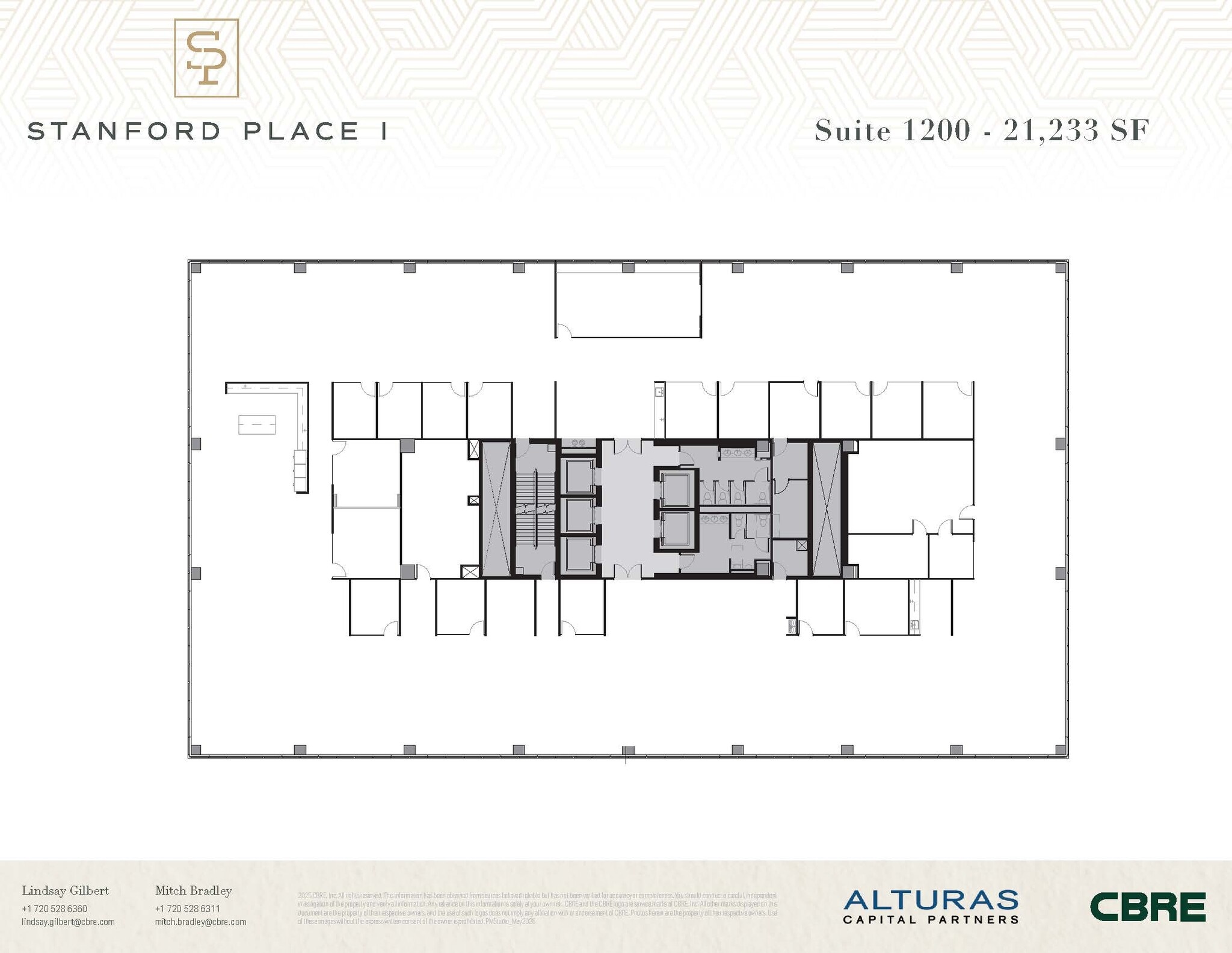 8055 E Tufts Ave, Denver, CO à louer Plan d’étage– Image 1 sur 2