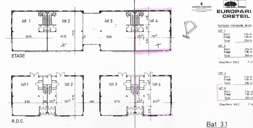 Rue Le Corbusier, Créteil à louer - Plan d’étage – Image 3 sur 3