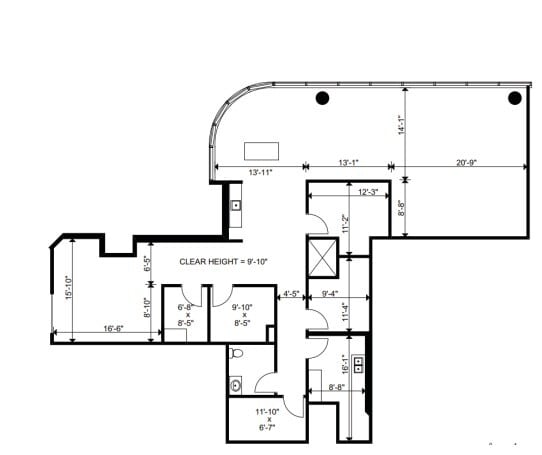 707 8 Av SW, Calgary, AB à louer Plan d’étage– Image 1 sur 1