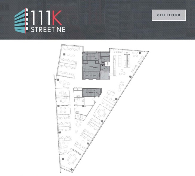 111 K St NE, Washington, DC à louer Plan d’étage– Image 1 sur 1