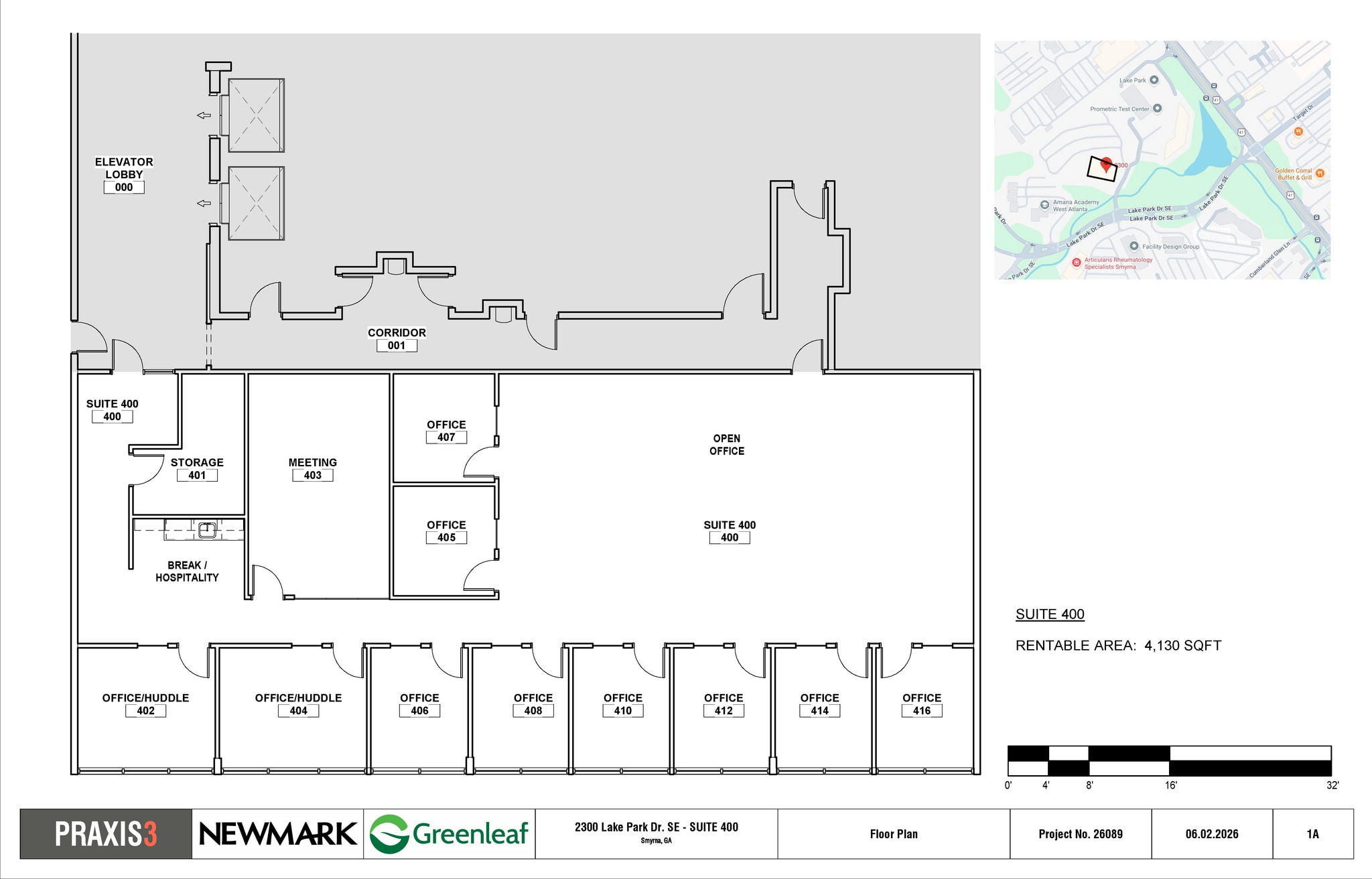 2300 Lake Park Dr SE, Smyrna, GA à louer Plan d’étage– Image 1 sur 1