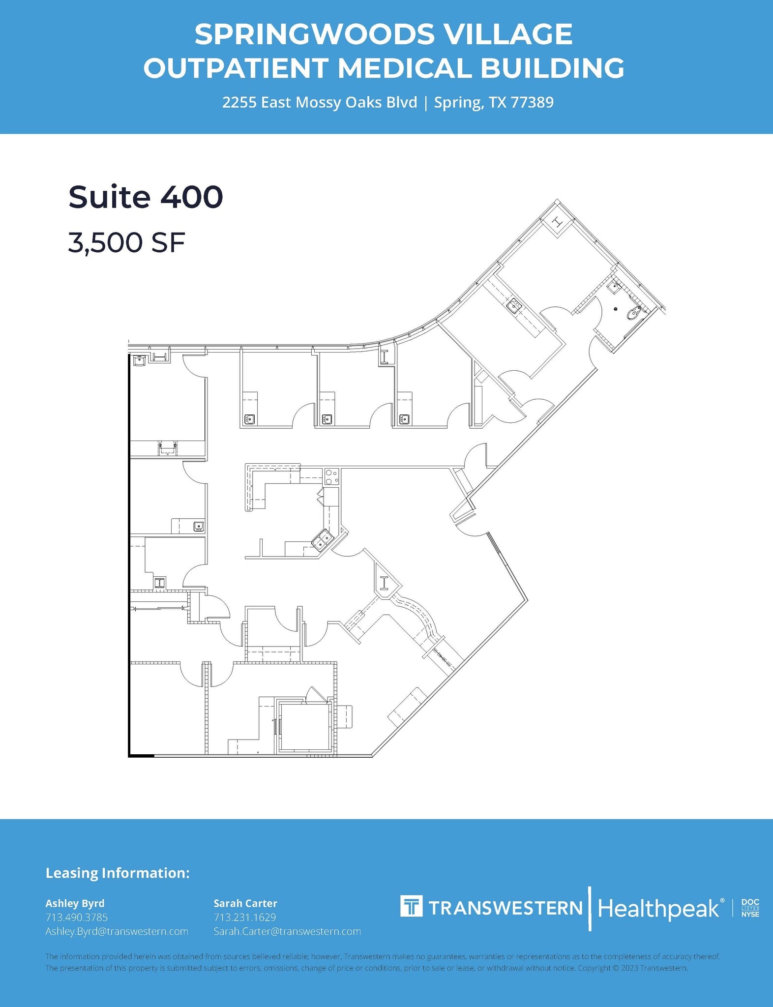 2255 E Mossy Oaks Blvd, Spring, TX à louer Plan d’étage– Image 1 sur 1