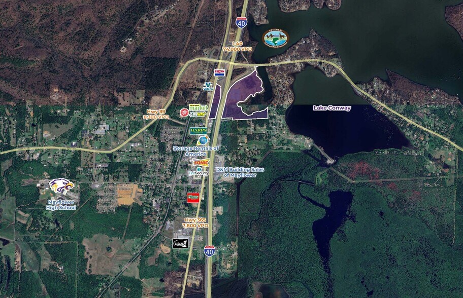 Highway 365 & Interstate Dr, Mayflower, AR à louer - Aérien – Image 2 sur 4