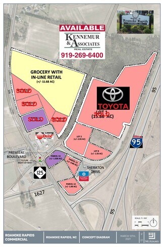 Plus de détails pour Premier Boulevard, Roanoke Rapids, NC - Terrain à vendre