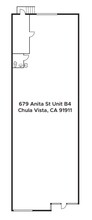 675 Anita St, Chula Vista, CA à louer Plan d’étage– Image 1 sur 2