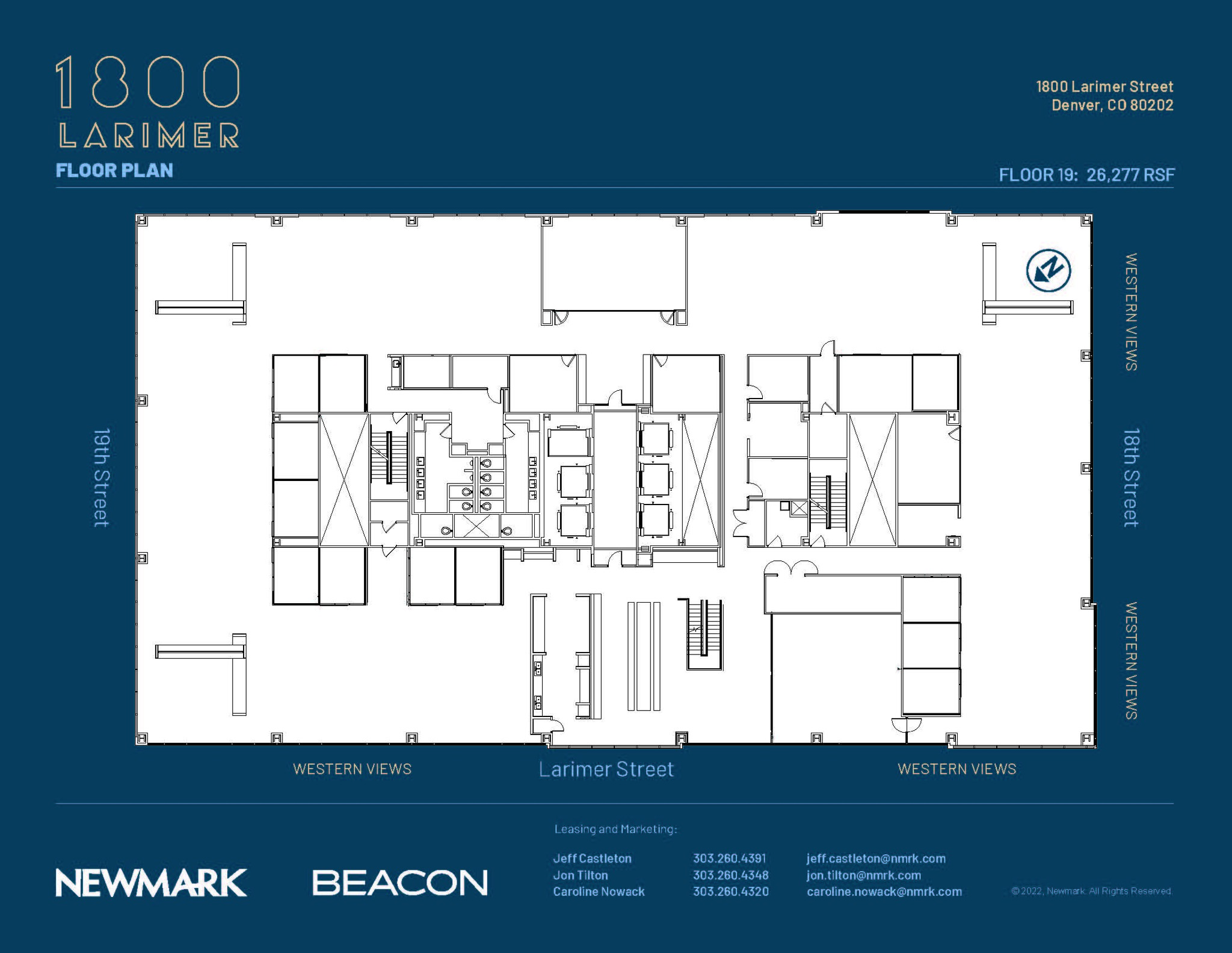 1800 Larimer St, Denver, CO à louer Plan d’étage– Image 1 sur 1