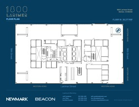 1800 Larimer St, Denver, CO à louer Plan d’étage– Image 1 sur 1