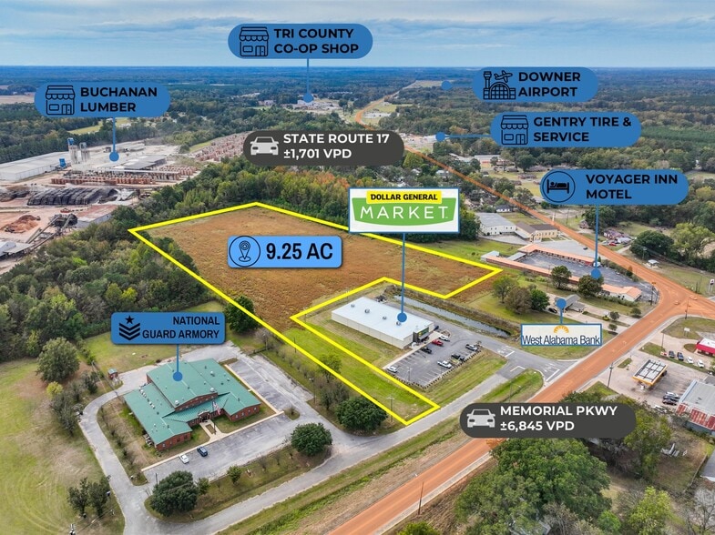 adj. to 530 Memorial Pkwy, Aliceville, AL à vendre - Photo principale – Image 1 sur 8