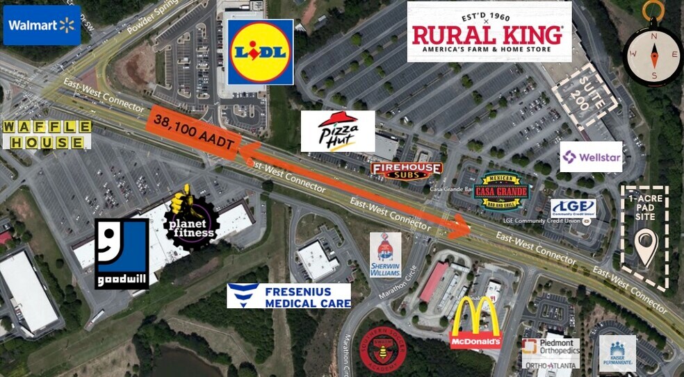 2840 East-West Connector, Austell, GA à louer - Photo de l’immeuble – Image 1 sur 5