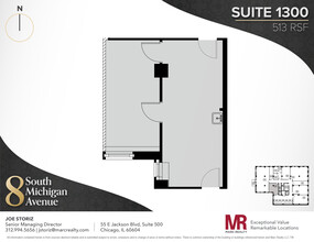 8 S Michigan Ave, Chicago, IL à louer Plan d’étage– Image 1 sur 4