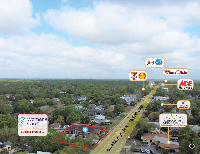 1600 Dr Martin Luther King Jr St N, Saint Petersburg, FL à vendre - Aérien – Image 3 sur 5