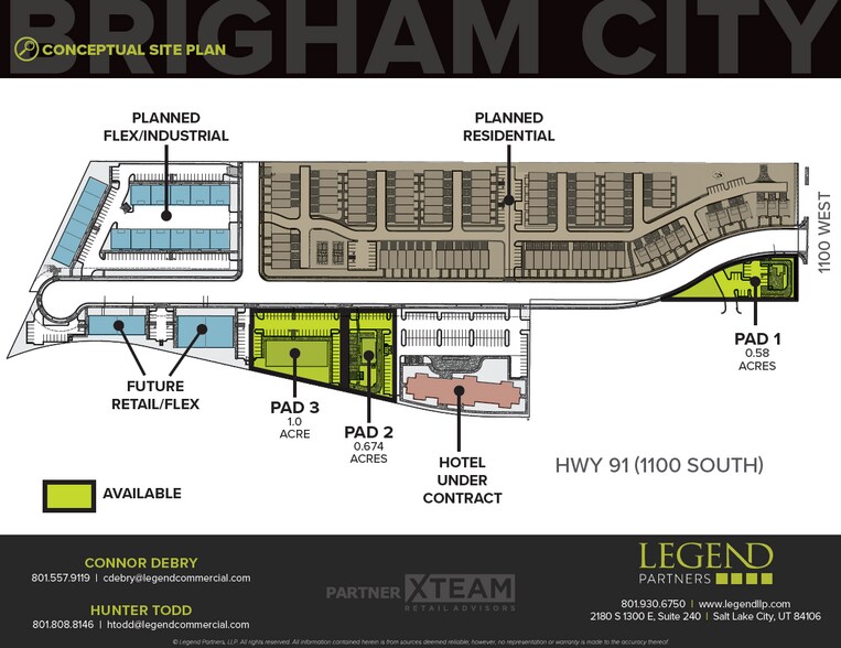 1050 W 1100 S, Brigham City, UT à vendre - Plan de site – Image 2 sur 3