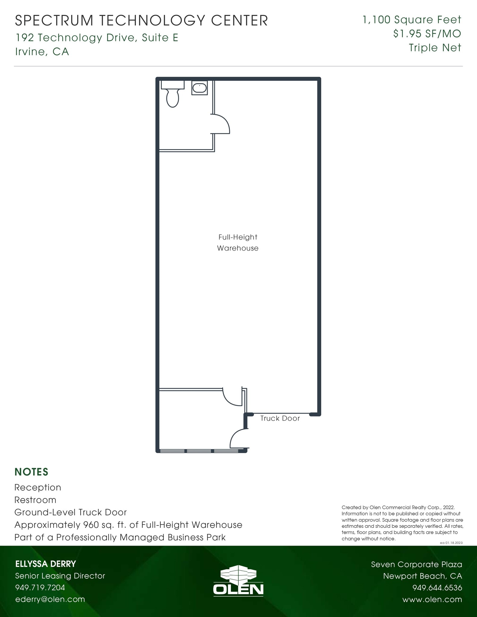192 Technology Dr, Irvine, CA à louer Plan d’étage– Image 1 sur 1