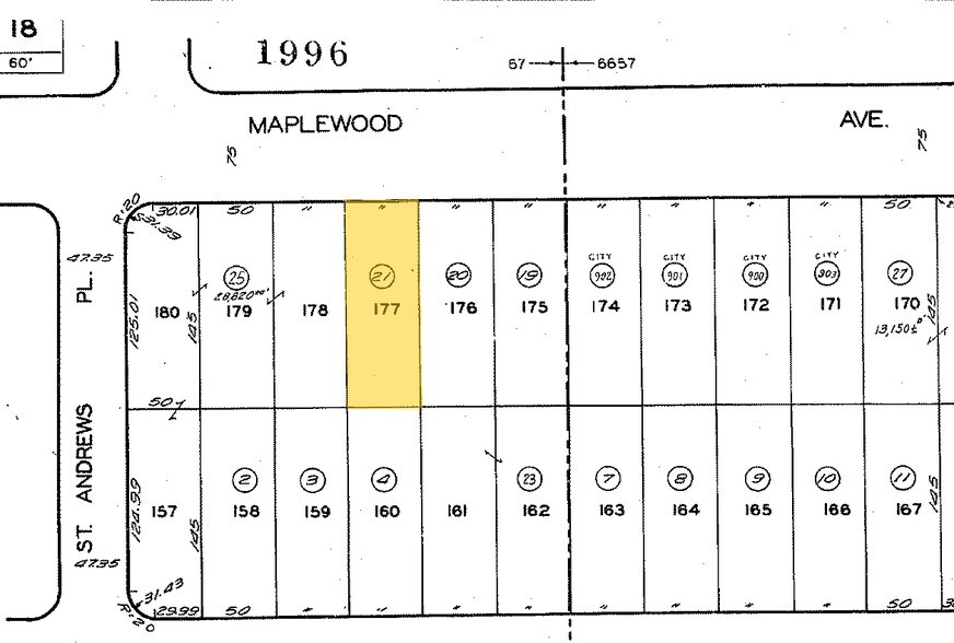 4942 Maplewood Ave, Los Angeles, CA à vendre - Plan cadastral – Image 2 sur 17