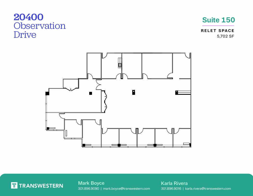 20400 Observation Dr, Germantown, MD à louer Plan d’étage– Image 1 sur 1