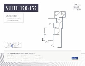 330 N brand Blvd, Glendale, CA à louer Plan d’étage– Image 1 sur 1