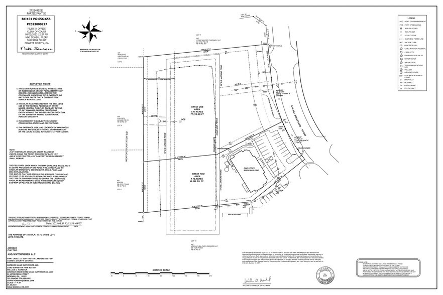 OAK HILL BOULEVARD, Newnan, GA à vendre - Plan cadastral – Image 2 sur 2