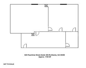 620 Peachtree St NE, Atlanta, GA à louer Plan d’étage– Image 2 sur 2