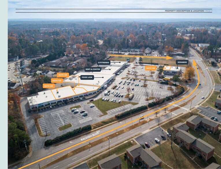 1100 N Raleigh Blvd, Raleigh, NC à louer - Plan de site – Image 1 sur 6