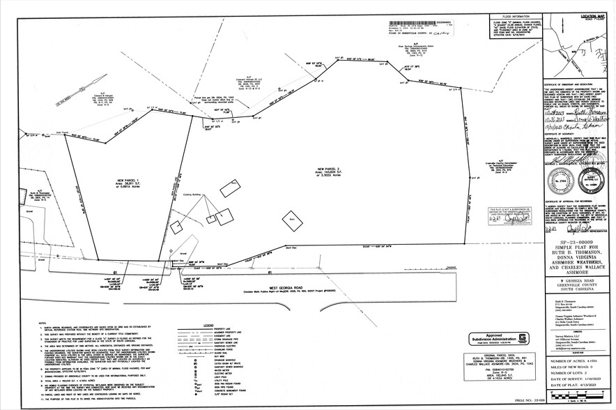 2869 Georgia Rd, Simpsonville, SC à vendre - Plan de site – Image 2 sur 2
