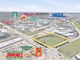 Plus de détails pour 625 Dundee Rd, Wheeling, IL - Terrain à vendre
