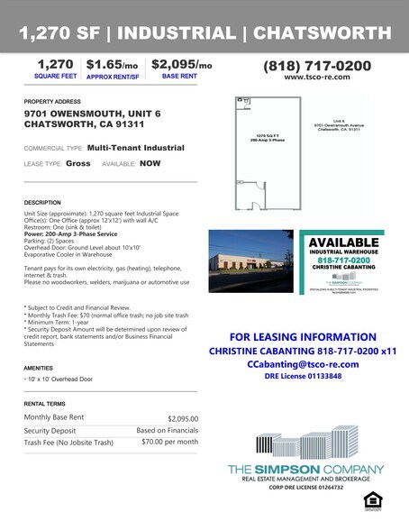 9705 Owensmouth Ave, Chatsworth, CA à louer - Photo de l’immeuble – Image 3 sur 5