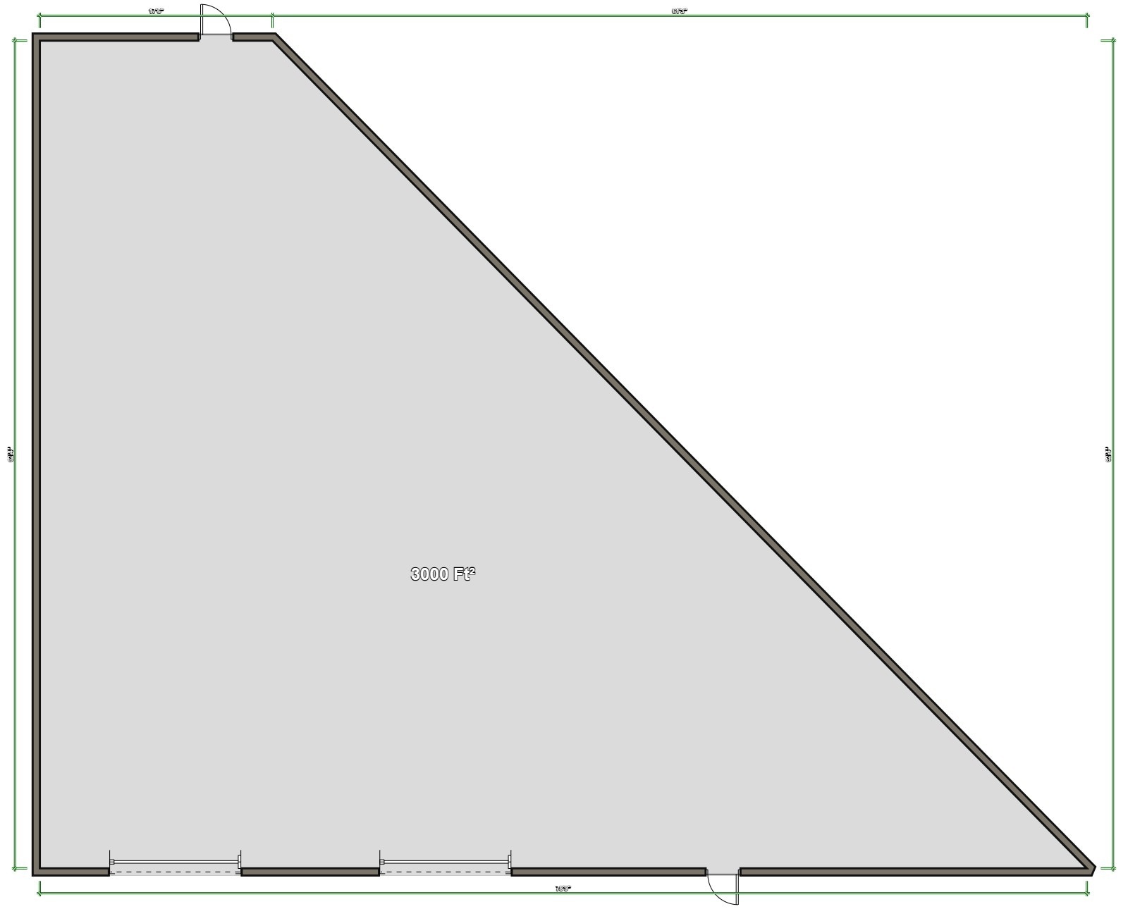 7402 & 7406 Mansfield Hwy, Kennedale, TX à louer Plan d’étage– Image 1 sur 1