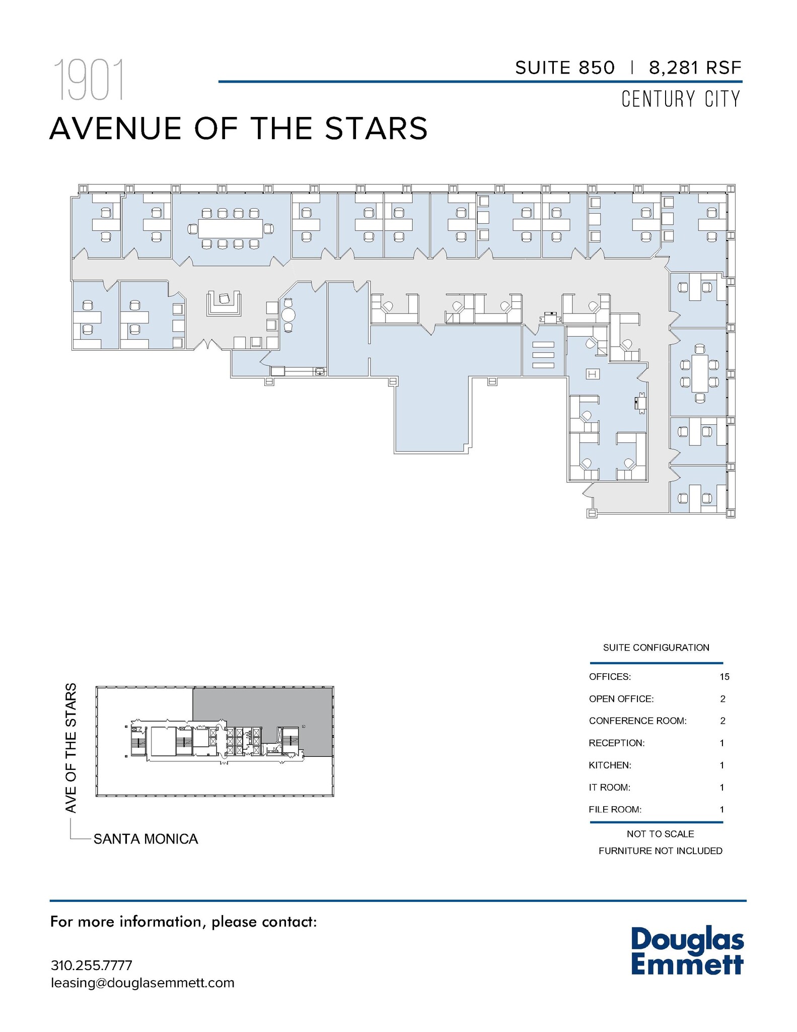 1901 Avenue of the Stars, Los Angeles, CA à louer Plan d’étage– Image 1 sur 1