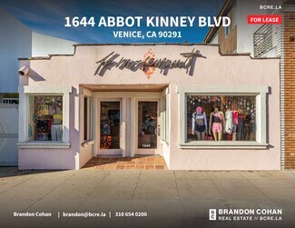 Plus de détails pour 1644 Abbot Kinney Blvd, Venice, CA - Local commercial à louer