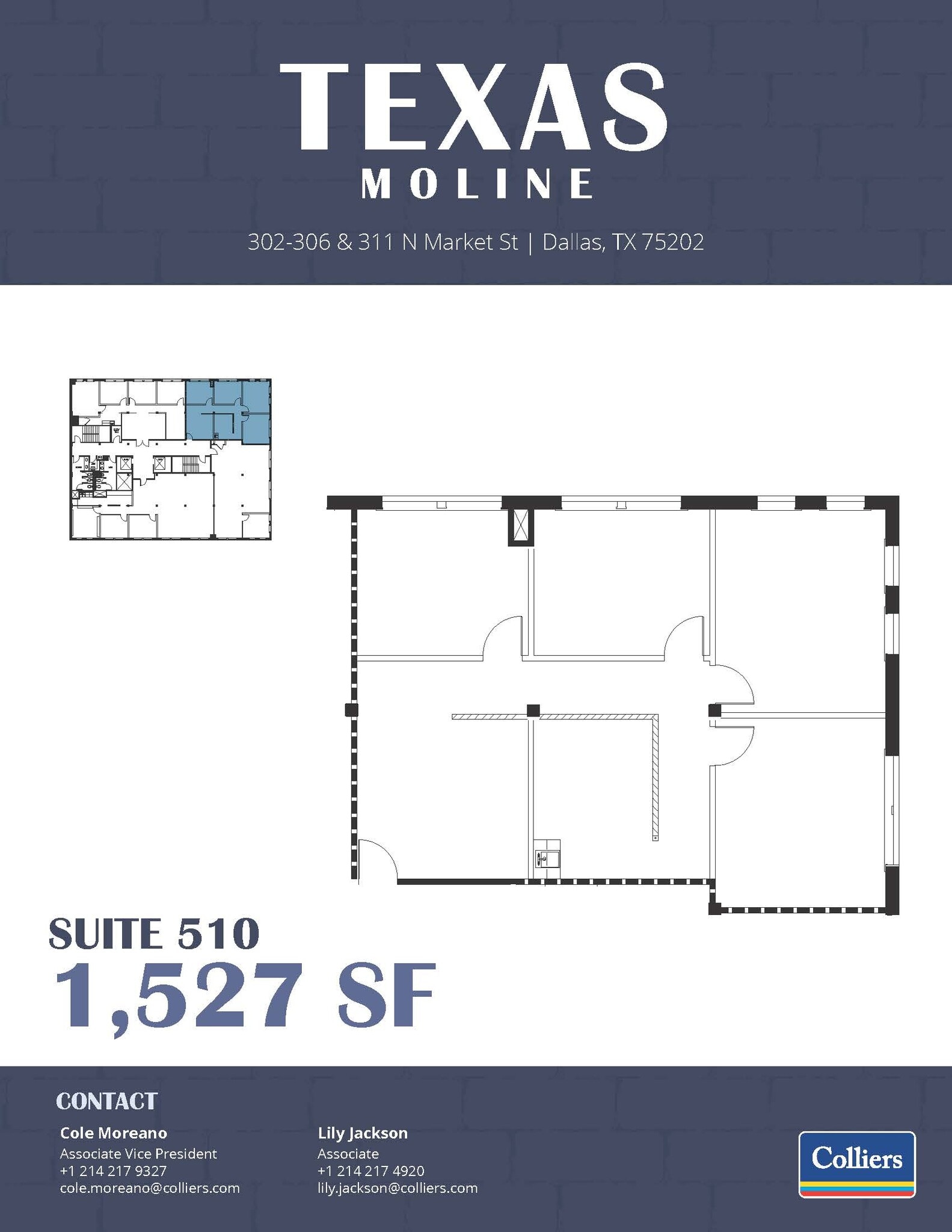 302-306 N Market St, Dallas, TX à louer Plan d’étage– Image 1 sur 1
