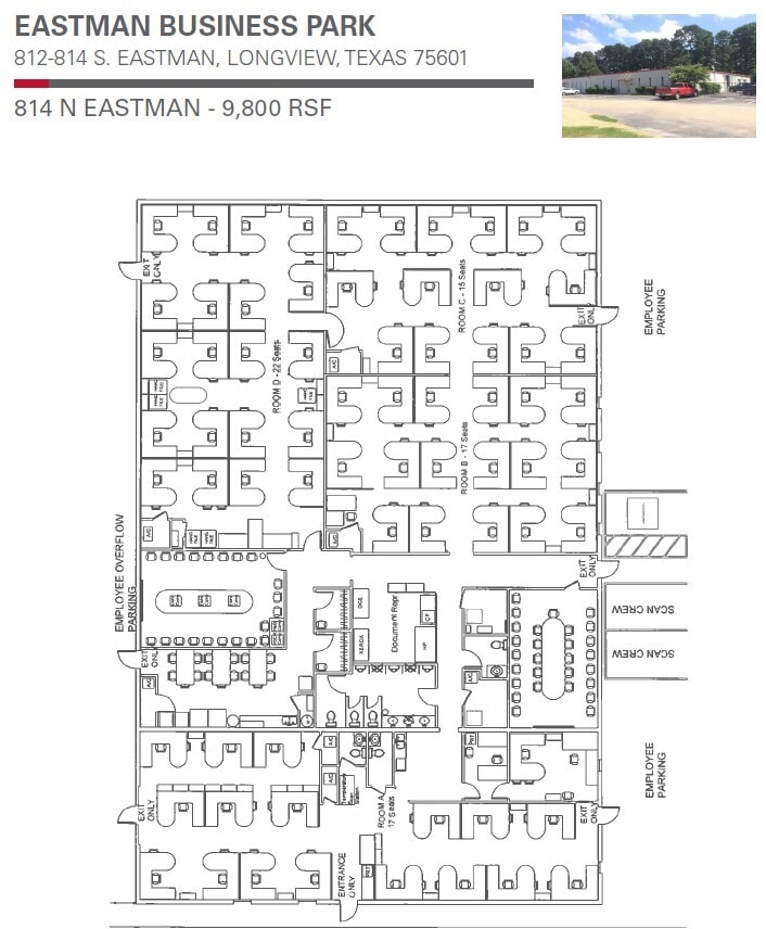 812 S Eastman Rd, Longview, TX à louer Plan d’étage– Image 1 sur 1