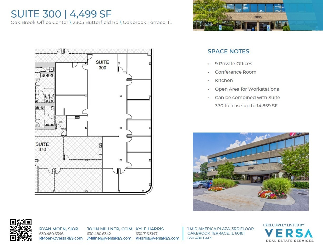 2707 Butterfield Rd, Oak Brook, IL à louer Plan d’étage– Image 1 sur 1