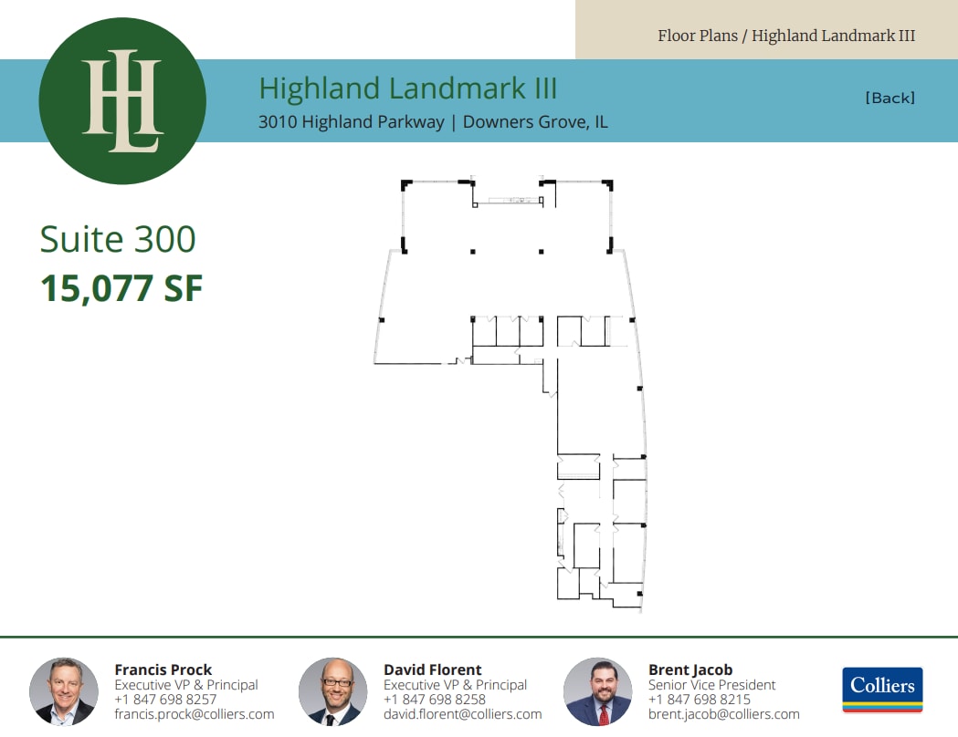 3010 Highland Pky, Downers Grove, IL à louer Plan d’étage– Image 1 sur 1