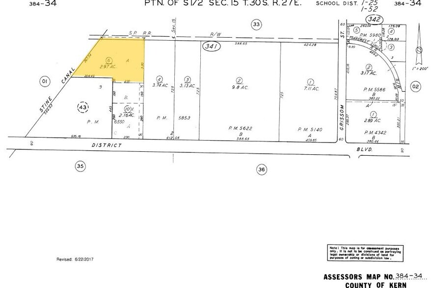5850 District Blvd, Bakersfield, CA à louer - Plan cadastral – Image 3 sur 3