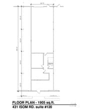 431 Isom Rd, San Antonio, TX à louer Plan d’étage– Image 1 sur 1